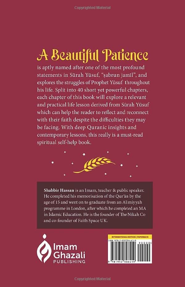 A Beautiful Patience: 40 Life Lessons from Surah Yusuf alternate