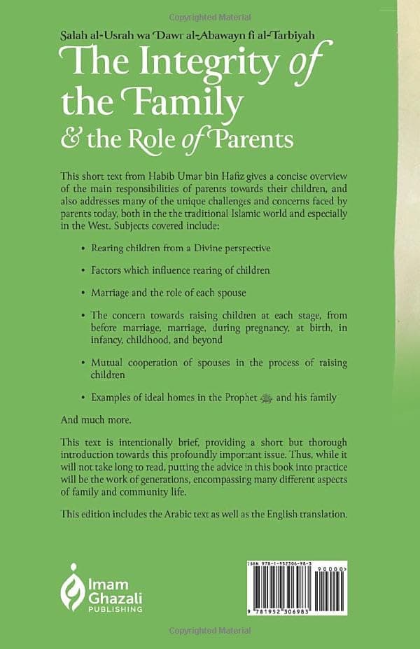 The Integrity of the Family & the Role of Parents alternate